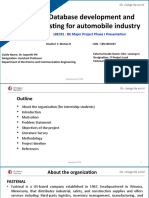 RV College of Engineering: Database Development and Testing For Automobile Industry