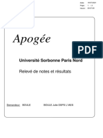 Apogée: Université Sorbonne Paris Nord