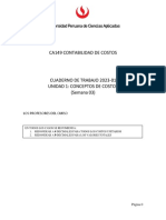 Ca149 Contabilidad de Costos: Universidad Peruana de Ciencias Aplicadas