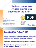 Uso de Los Conceptos Lean y Seis Sigma Sin Descuidar Las BPF