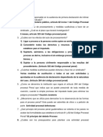 Preguntas de Procesal Penal