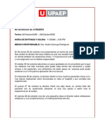 Bitacora de Actividades Fecha: 24/octubre/2022 Hora de Entrada Y Salida: 11:30am MEDICO RESPONSABLE: Dra. Heidi Cañongo Rodríguez