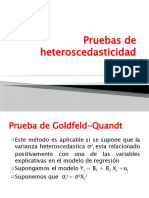 Pruebas de Heteroscedasticidad