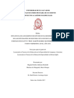 Influencia de Los Habitos de Estudio en El Rendimiento Académico de Los Estudiantes de Segundo Ci