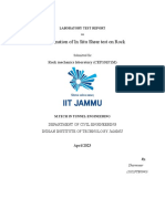 Rock Mechanics Lab Report Experiment 9