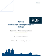 Ergonomía y Psicosociología Aplicada - Tema 3 - Iluminación en Los Puestos de Trabajo