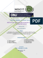 Universidad Técnica de Babahoyo: Proyecto de Aula de Introducción A La Comunicación