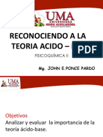 Reconociendo A La Teoria Acido - Base: Fisicoquímica Ii