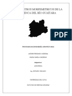 PARAMETROS MORFOLOGICOS DE LA CUENCA DEL RÍO GUAITARA Entregafinal