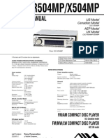 Sony CDC r504mp, x504mp