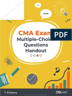 CMA Exam: Multiple-Choice Questions Handout