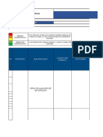 Matriz de Identificación de Peligros Y Evaluación de Riesgos Y Control - Iperc