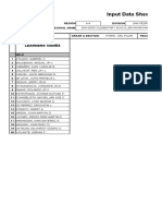 Input Data Sheet For E-Class Record: Learners' Names