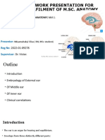 Embryology of The Ear and Its Anatomy