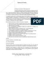 Sistema de Gestión: Caso Empresa de Análisis de Fibra Alimenticia