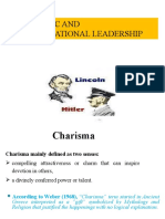 Charismatic and Transformational Leadership