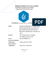 INFORME FINAL de Investigación Cuantitativa