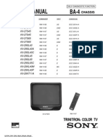 Service Manual BA-4: Trinitron Color TV