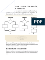 Estructuras de Control: Secuencial, Selección e Iteración