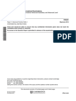 Cambridge International Advanced Subsidiary and Advanced Level