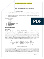 Experiment 08 Interfacing Codec TLV320AIC23, and Use of DAC and ADC