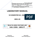 Relay & HV Lab Manual - 2020 Latest-1