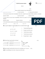 Test Clasa 10 - Transformări Simple