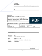 PLANIFICACIÓN de Practicas Docentes I