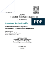 Reporte de Recristalización