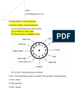 Telling The Time in French