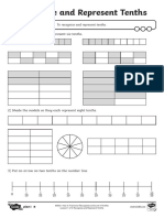 T M 34794 Representing Tenths Differentiated Activity Sheet - Ver - 1