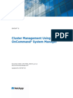 Cluster Management Using Oncommand System Manager: Ontap 9