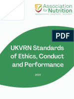 2020 AfN Standards of Ethics Conduct and Performance