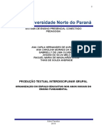 Sistema de Ensino Presencial Conectado Pedagogia: Produção Textual Interdisciplinar Grupal