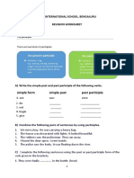 Non Finite Verbs - Revision Worksheet