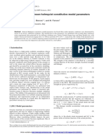 Determination of Johnson Holmquist