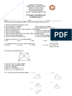 3 Quarter Periodical Test in Mathematics 9