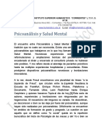 Psicoanalisis y Salud Mental