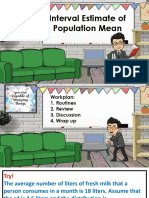 Interval Estimate of Population Mean