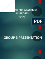 English For Academic Purposes (EAPP)