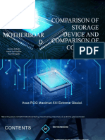 Comparison Storage Device, Motherboard and Comparison of Computer Memory