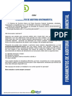 Fundamentos de Auditoria Governamental: Apostila Gerada Especialmente Para: Rafael Ribeiro Monteiro 822.090.810-68