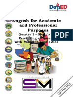 English For Academic and Professional Purposes: Quarter 1 - Module 10: Presenting A Concept With Visual/ Graphic Aids