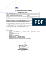 Test de Holter de Presión Arterial Datos Del Paciente