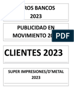 Otros Bancos 2023 Publicidad en Movimiento 2023: Clientes 2023