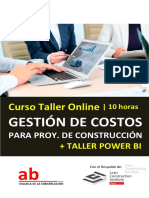 Curso Taller Online Gestión de Costos