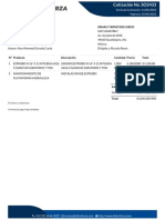 Fecha de Cotización: 11/04/2023 Vigencia: 25/04/2023: Hidroforza Global Gruas Y Servicios Carco