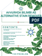 Avverhoa Bilimbi As Alternative Stain Remover