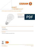 Product Datasheet Product Datasheet ST CLAS A 45 6.5 W/4000 K E27