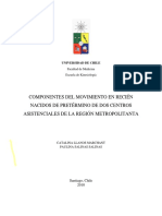 Componentes Del Movimiento en Recién Nacidos de Pretérmino D